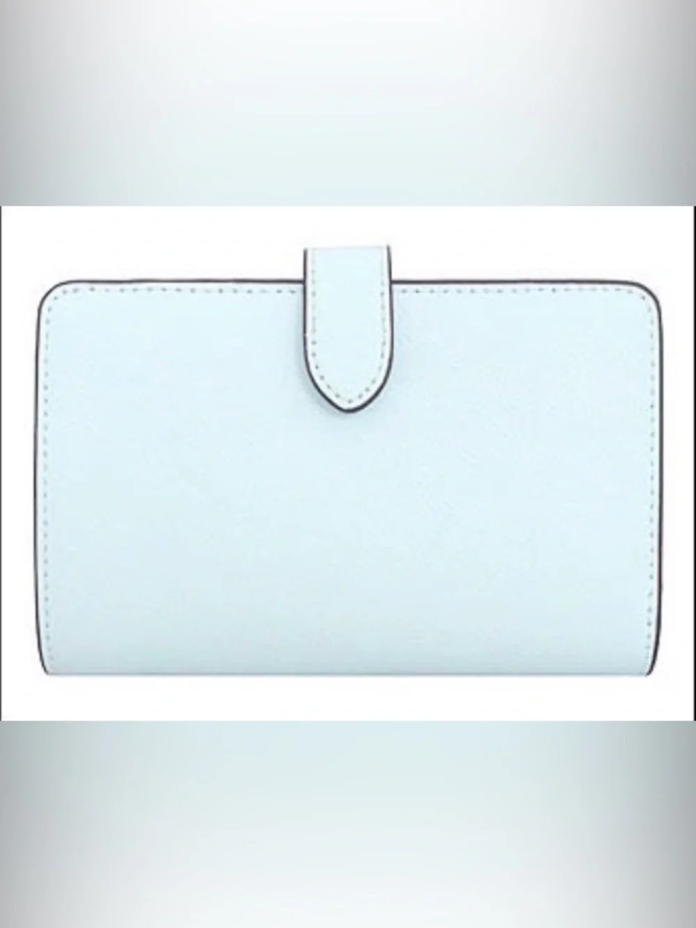 Kate Spade Cream and Light Blue Colorblock Wallet - Picture 3 of 5